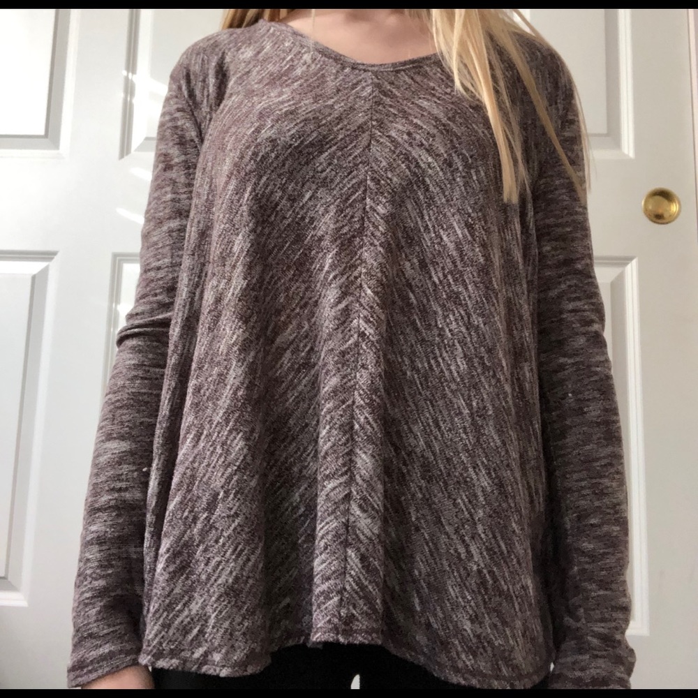 Maroon and White Sweater